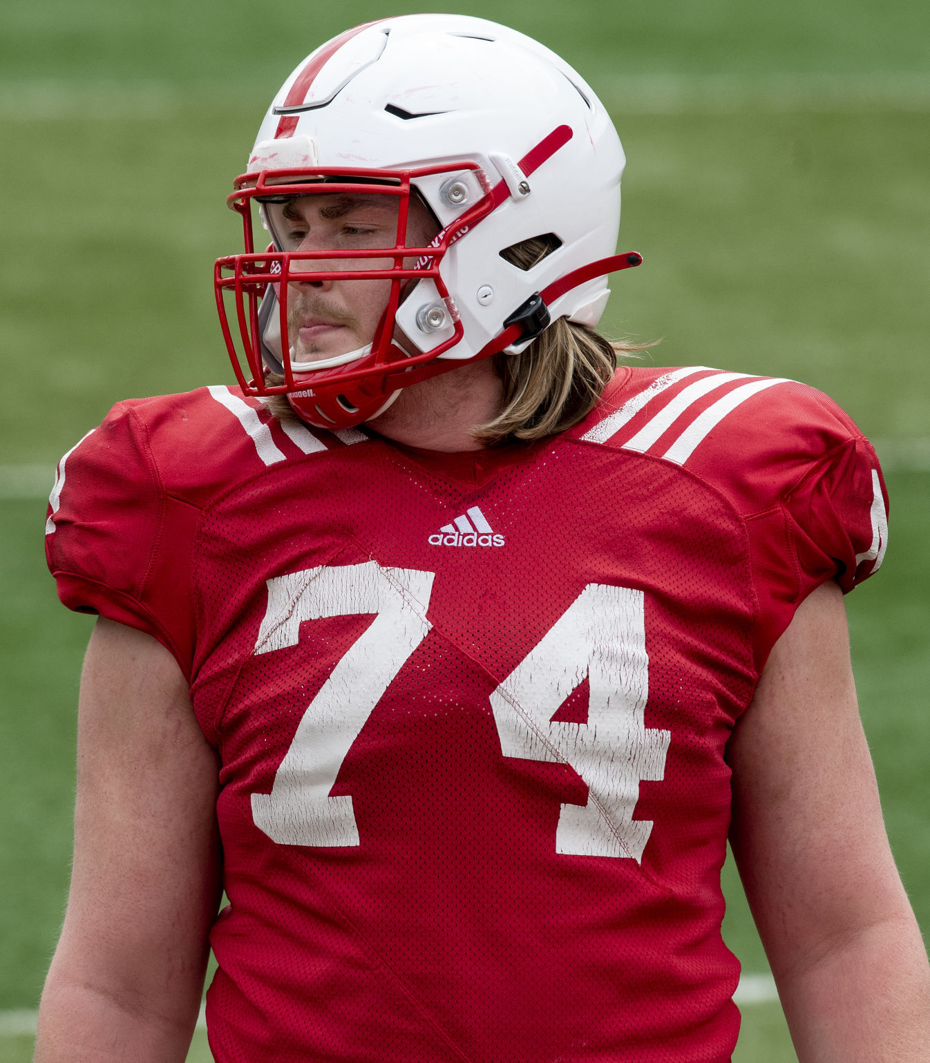 Nebraska football practice, 4.17